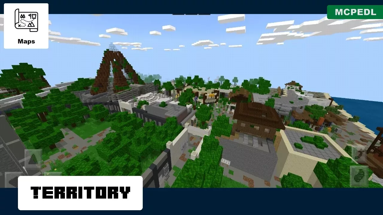 Territory from Dinosaurs Island Map for Minecraft PE