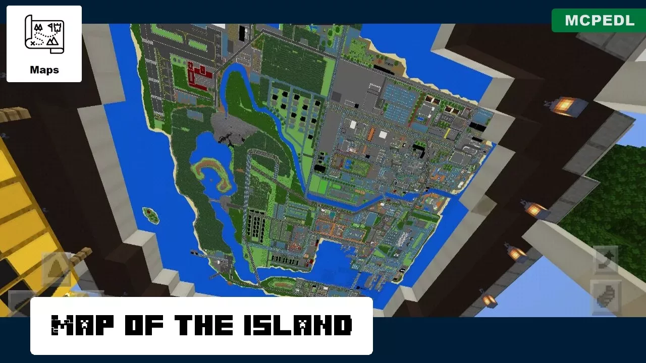 Territory from Small Islands Map for Minecraft PE