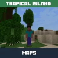 Tropic Island Map for Minecraft PE