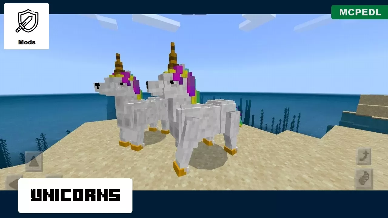 Unicorns from Candy Mod for Minecraft PE