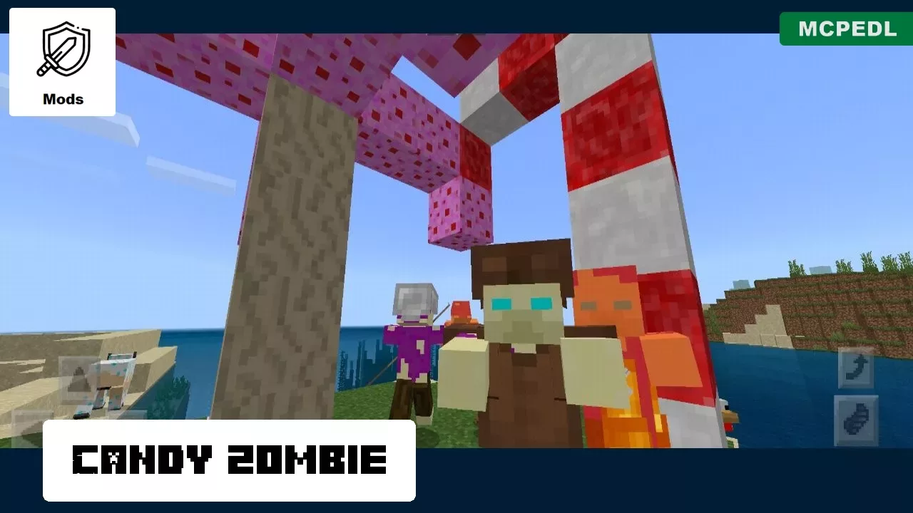 Zombie from Candy Mod for Minecraft PE