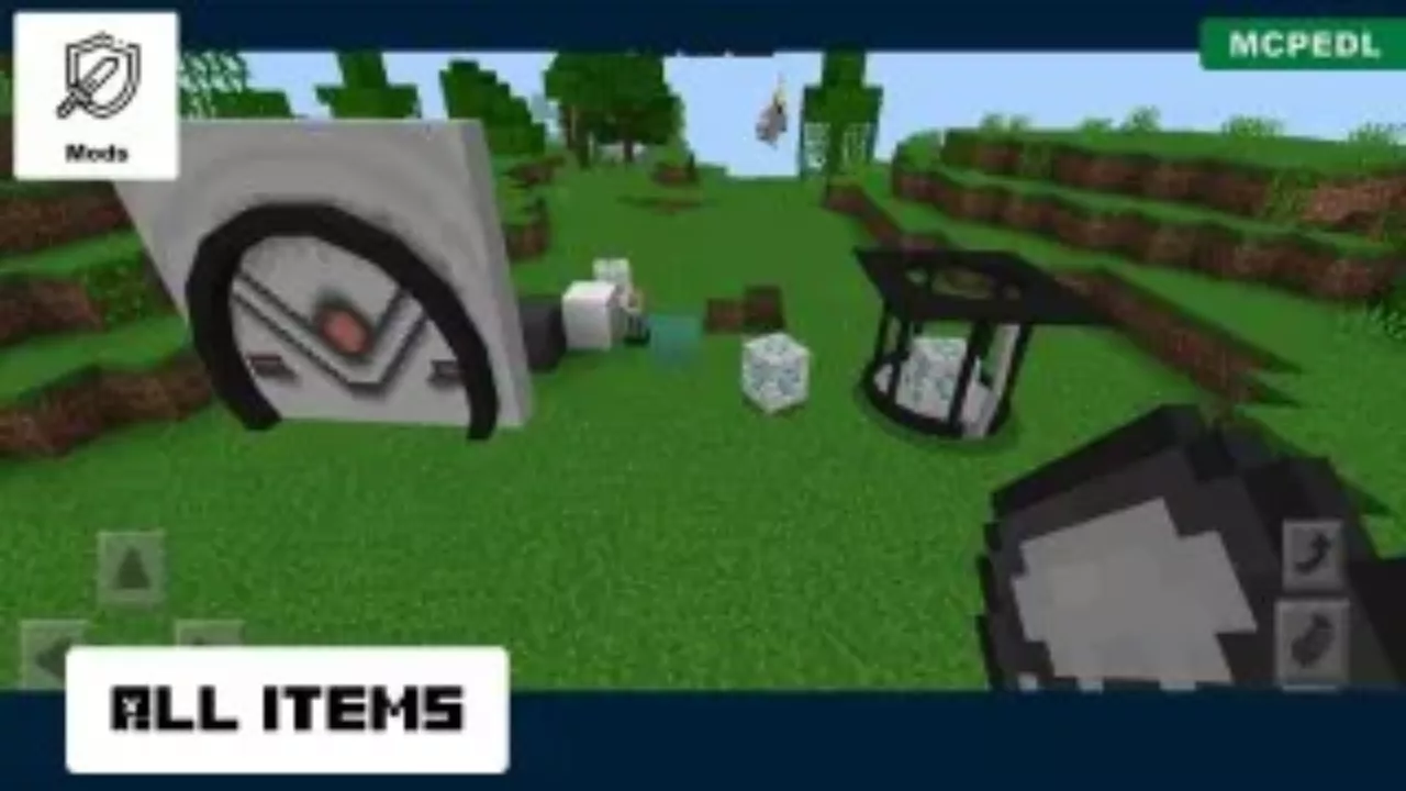 All Items from Portal Gun Mod for Minecraft PE