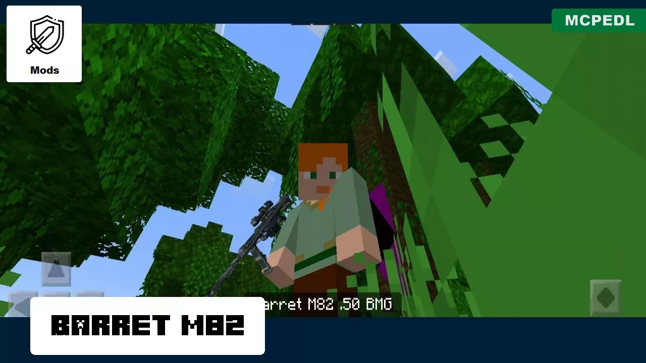 Barret M82 from Epic Gun Mod for Minecraft PE