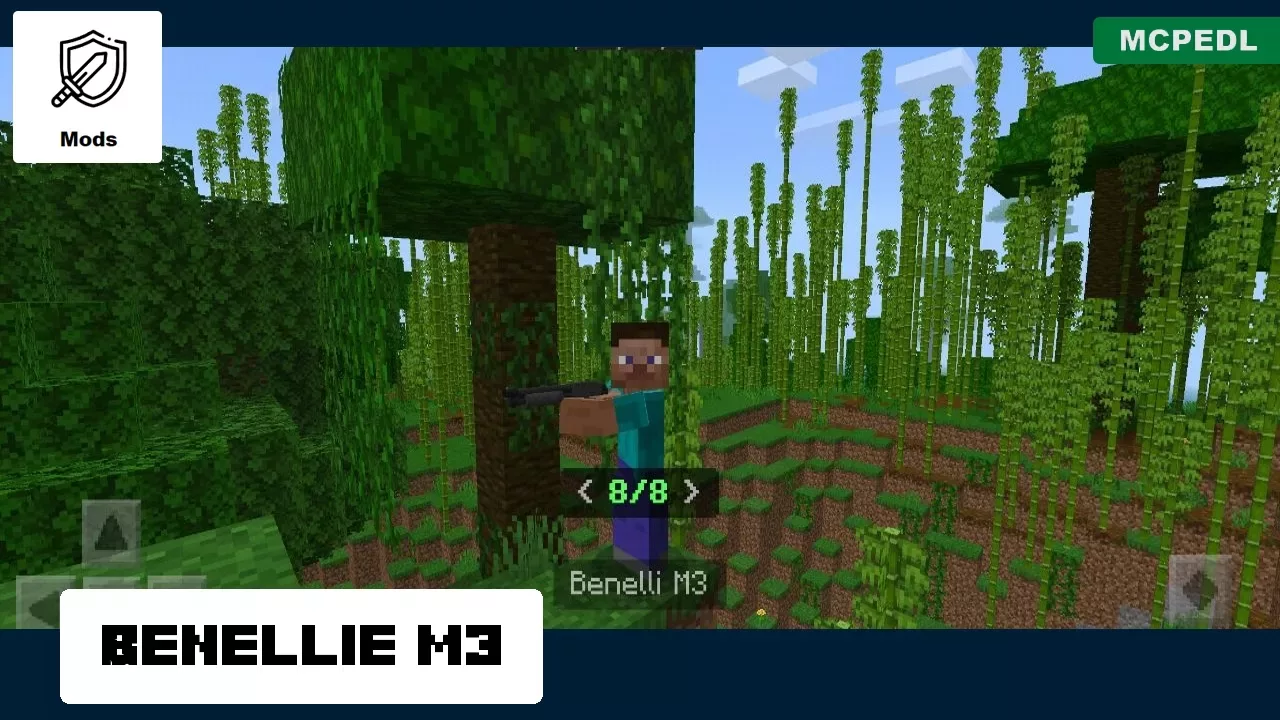Benelli M3 from 3D Guns Mod for Minecraft PE
