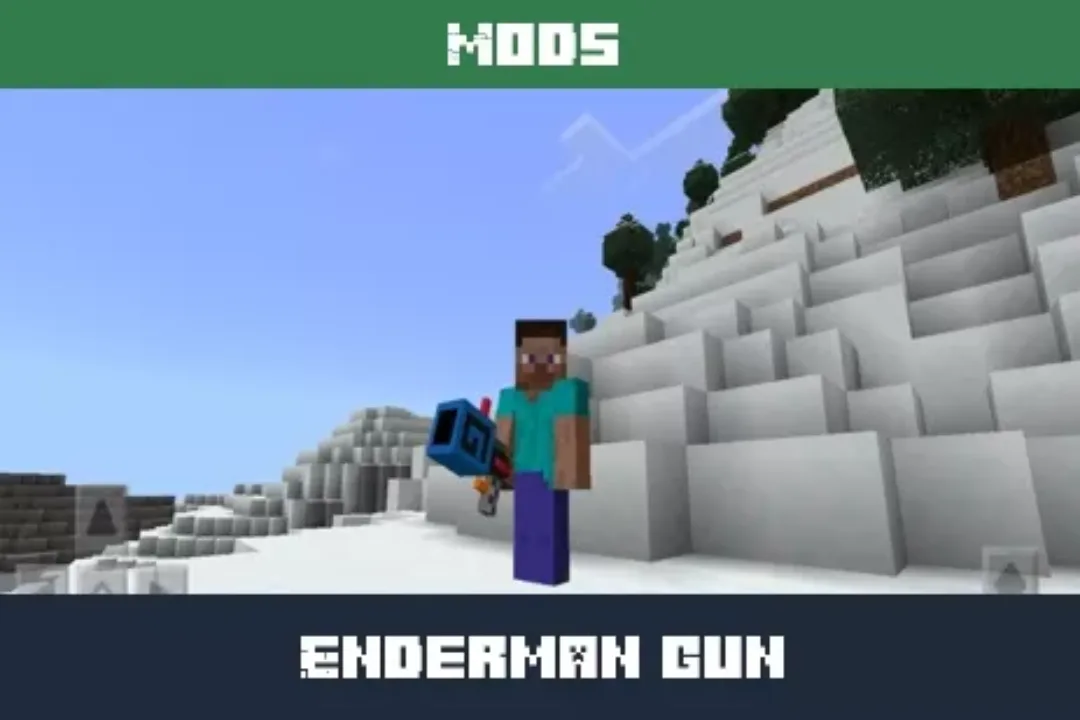 Enderman Gun Mod for Minecraft PE