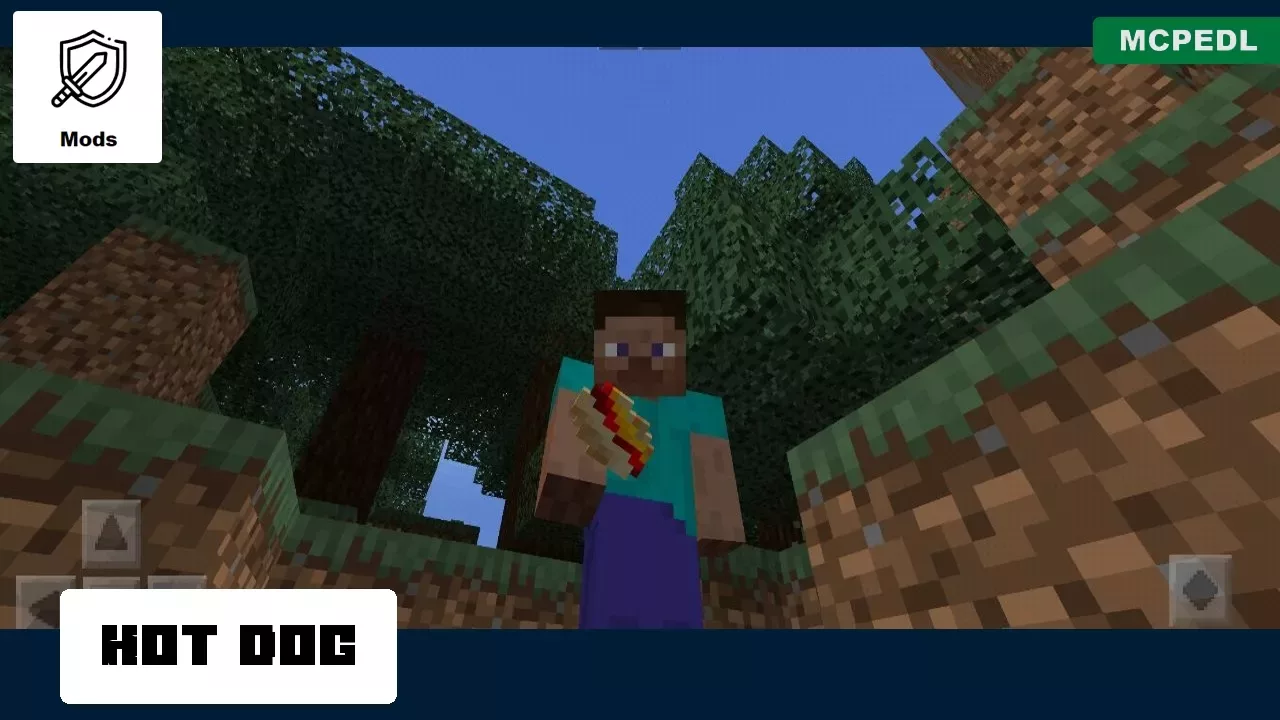 Hot Dog from Fast Food Mod for Minecraft PE