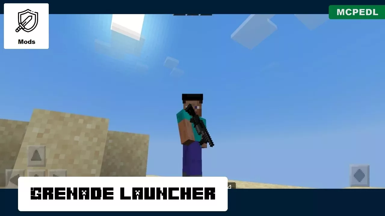 Launcher from 2D Gun Mod for Minecraft PE