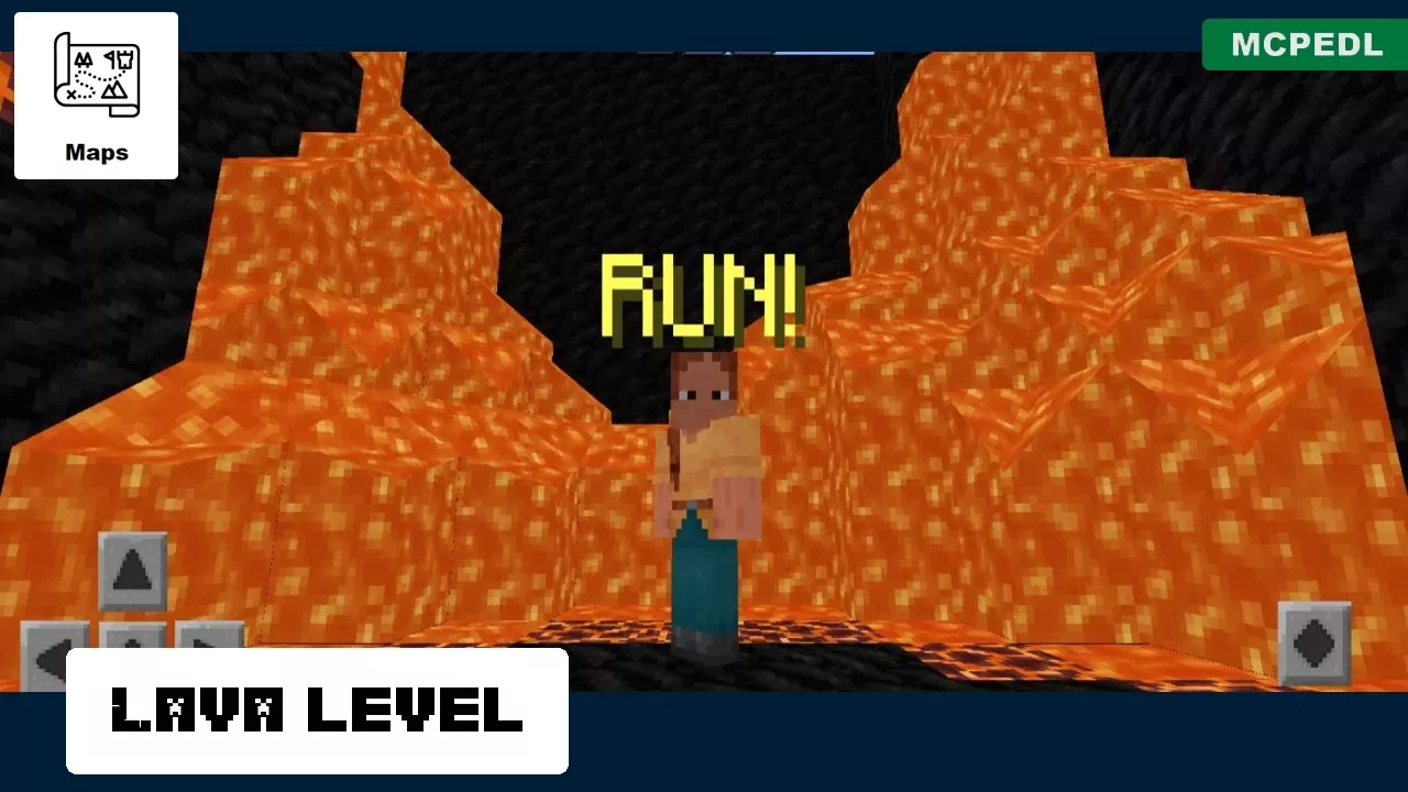 Lava Level from Extreme Parkour Map for Minecraft PE