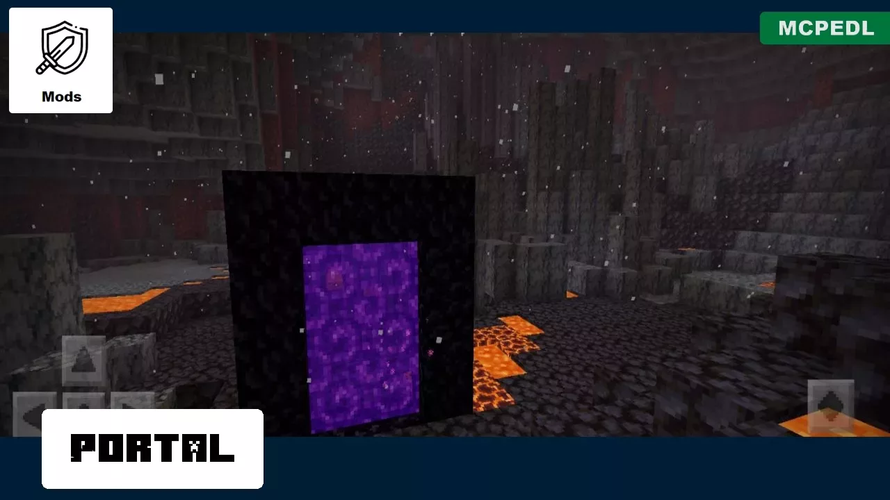 Portal from Enderman Mod for Minecraft PE