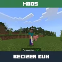 Resizer Gun Mod for Minecraft PE