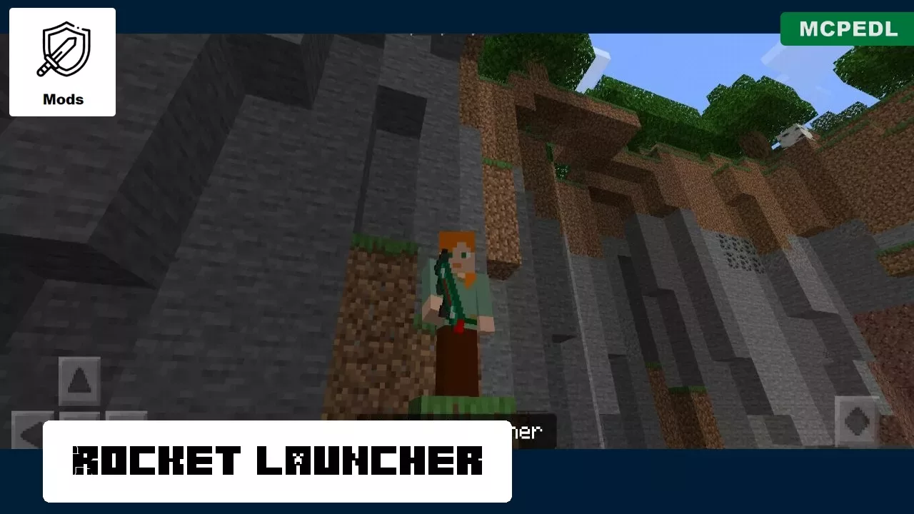 Rocket Launcher from Nerf Gun Mod for Minecraft PE
