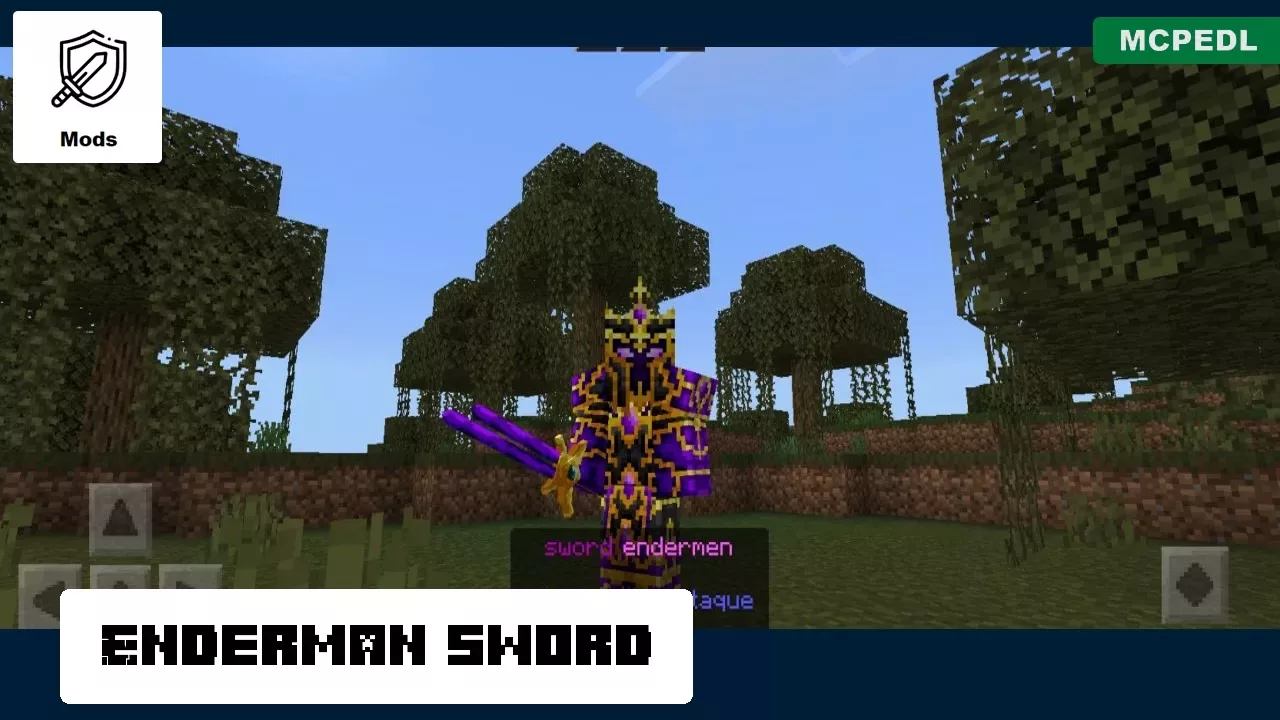Sword from Enderman Mod for Minecraft PE