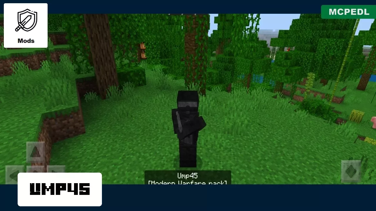 Ump45 from Modern Gun Mod for Minecraft PE