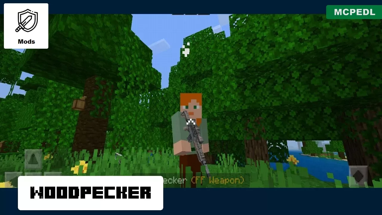 Woodpecker from Epic Gun Mod for Minecraft PE