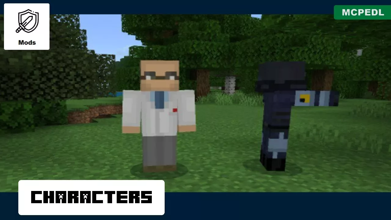 Characters from Half Life Mod for Minecraft PE