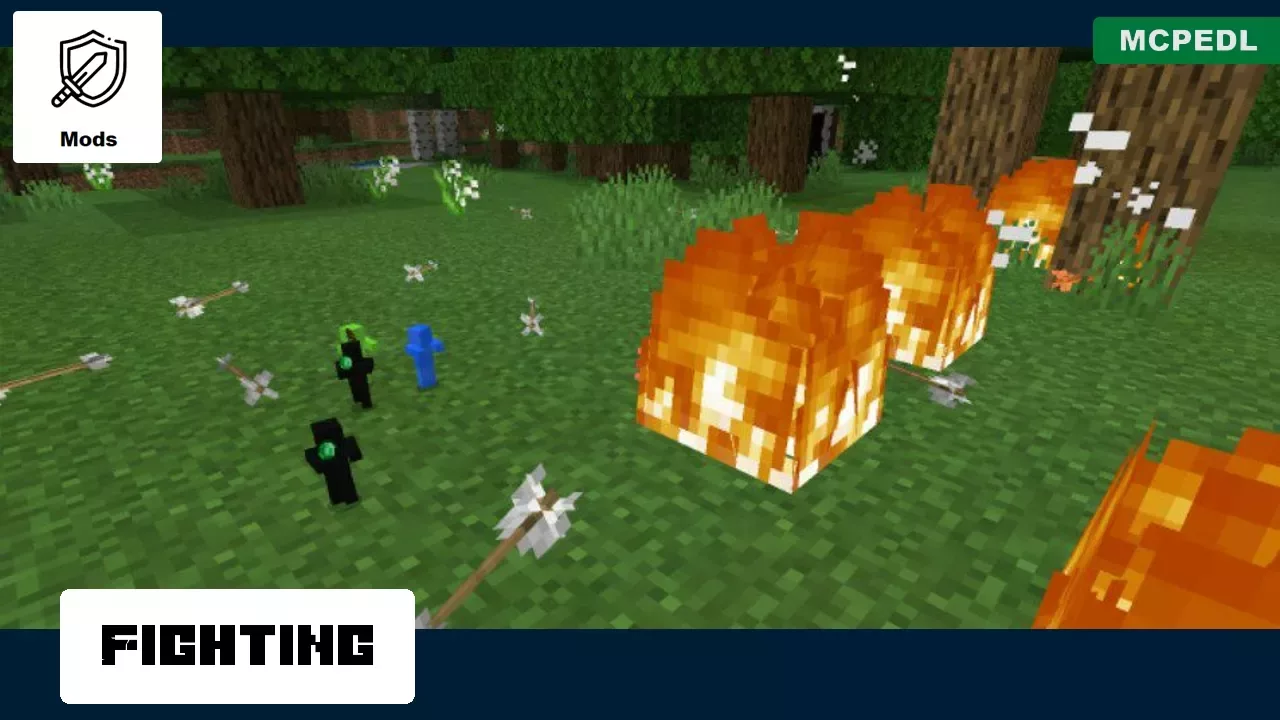 Fighting from Clay Soldiers Mod for Minecraft PE