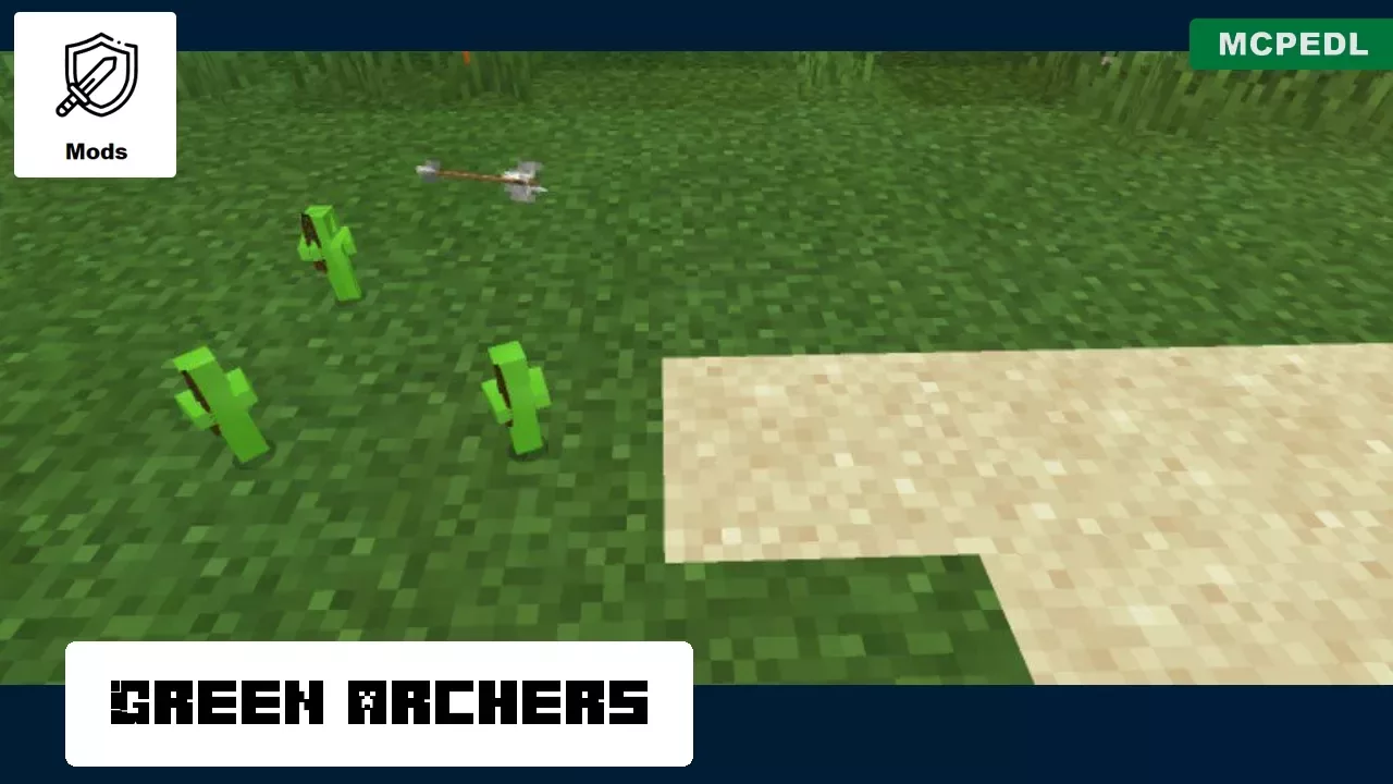 Green Archers from Clay Soldiers Mod for Minecraft PE