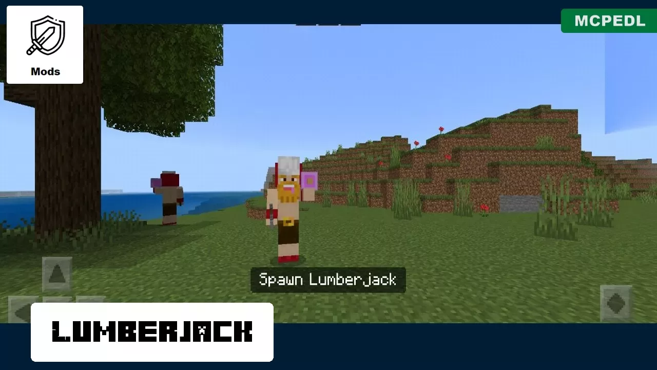 Lumberjack from Clash of Craft Mod for Minecraft PE