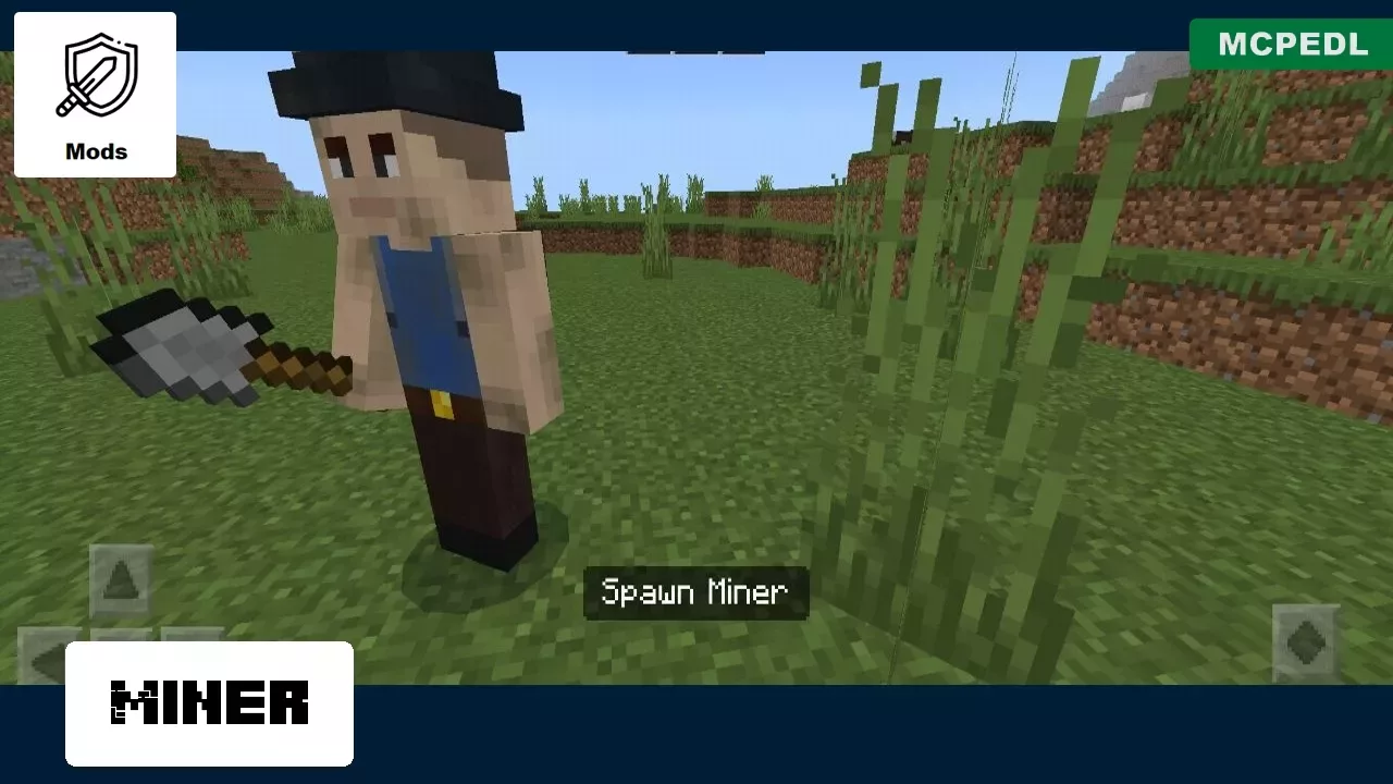 Miner from Clash of Craft Mod for Minecraft PE