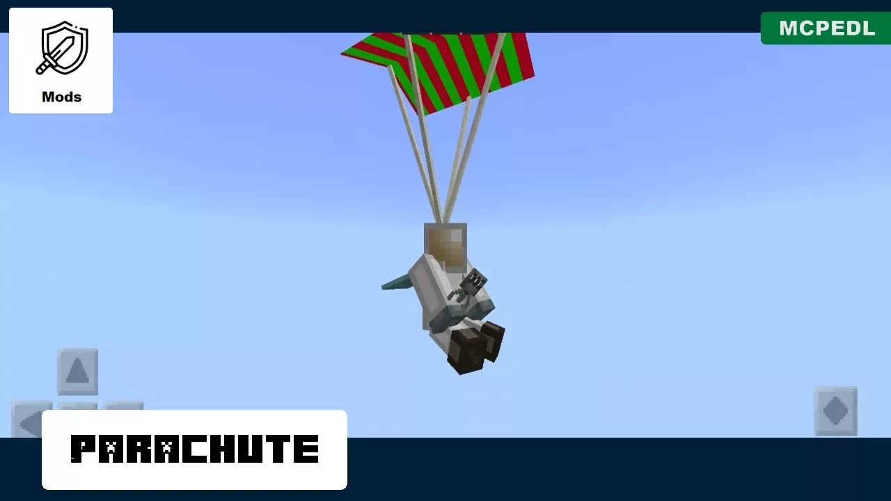 Parachute from Space Mod for Minecraft PE