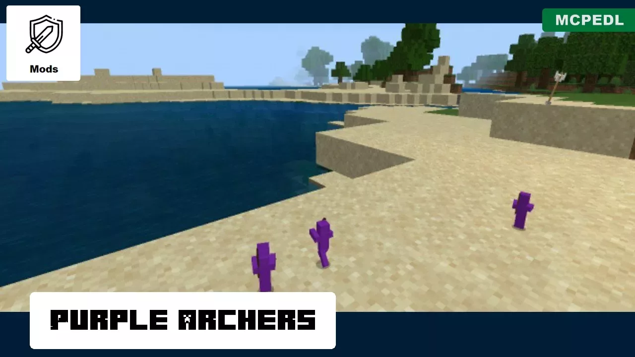 Purple Archers from Clay Soldiers Mod for Minecraft PE