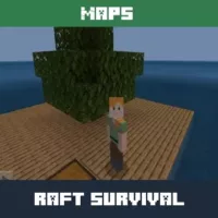 Raft Survival Map for Minecraft PE