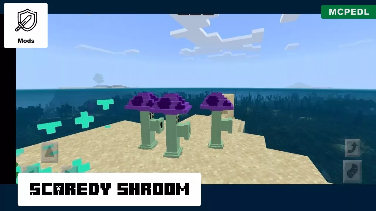 Shroom from Plants vs Zombies Mod for Minecraft PE