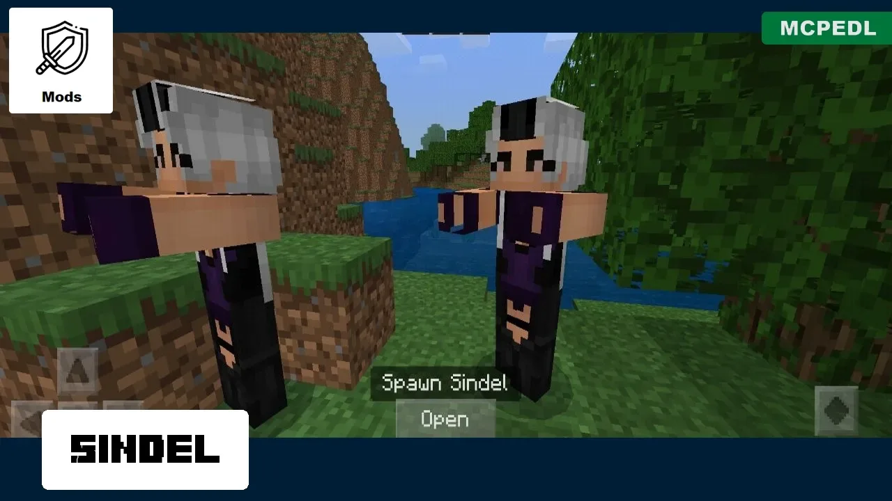 Sindel from Mortal Kombat Mod for Minecraft PE