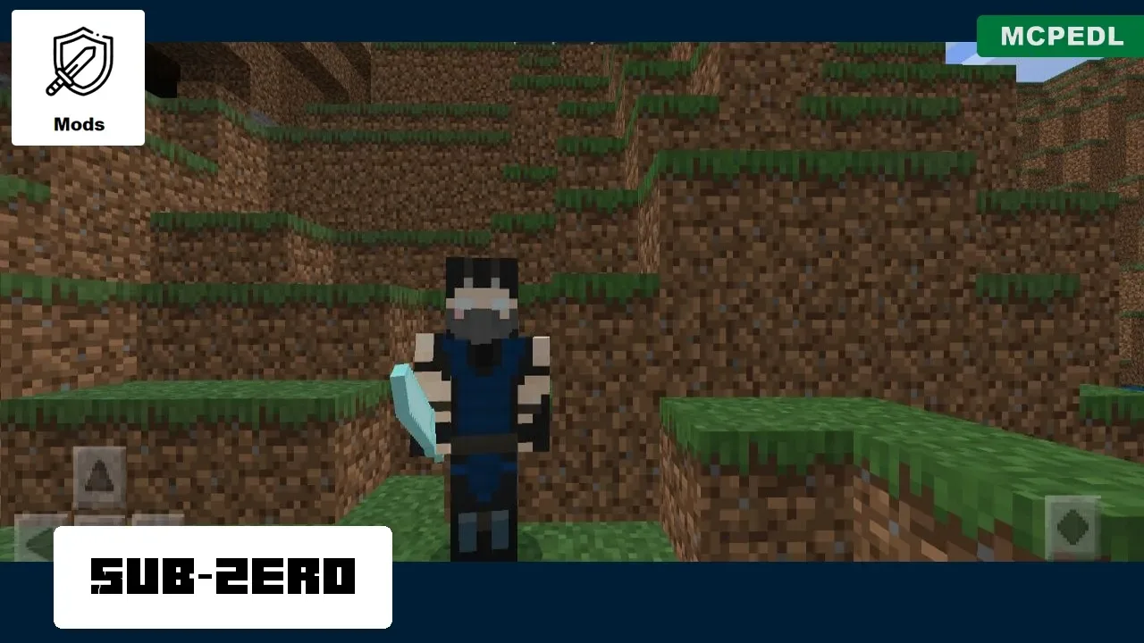 Sub Zero from Mortal Kombat Mod for Minecraft PE