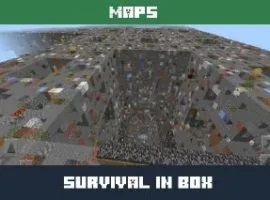 Survival in a Box Map for Minecraft PE