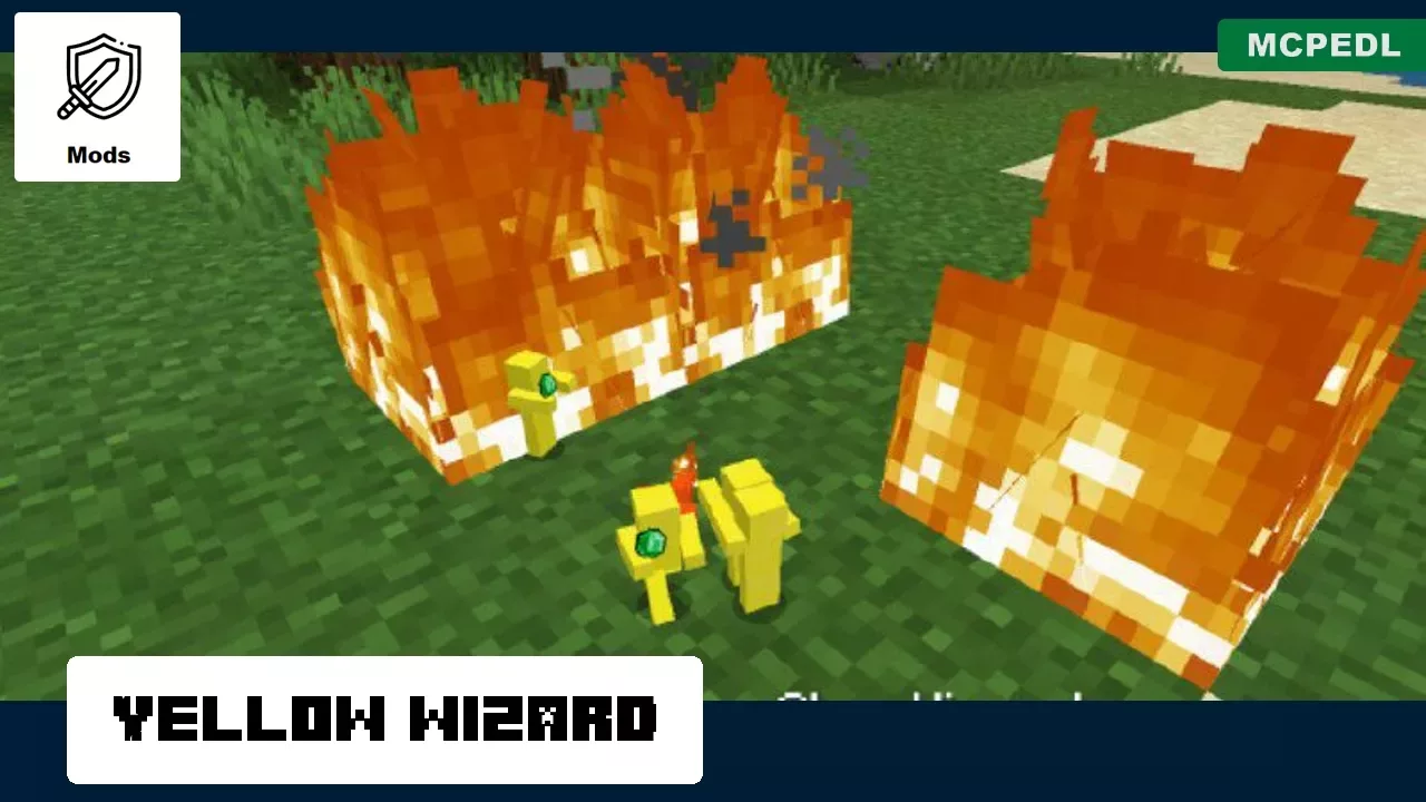 Yellow Wizard from Clay Soldiers Mod for Minecraft PE