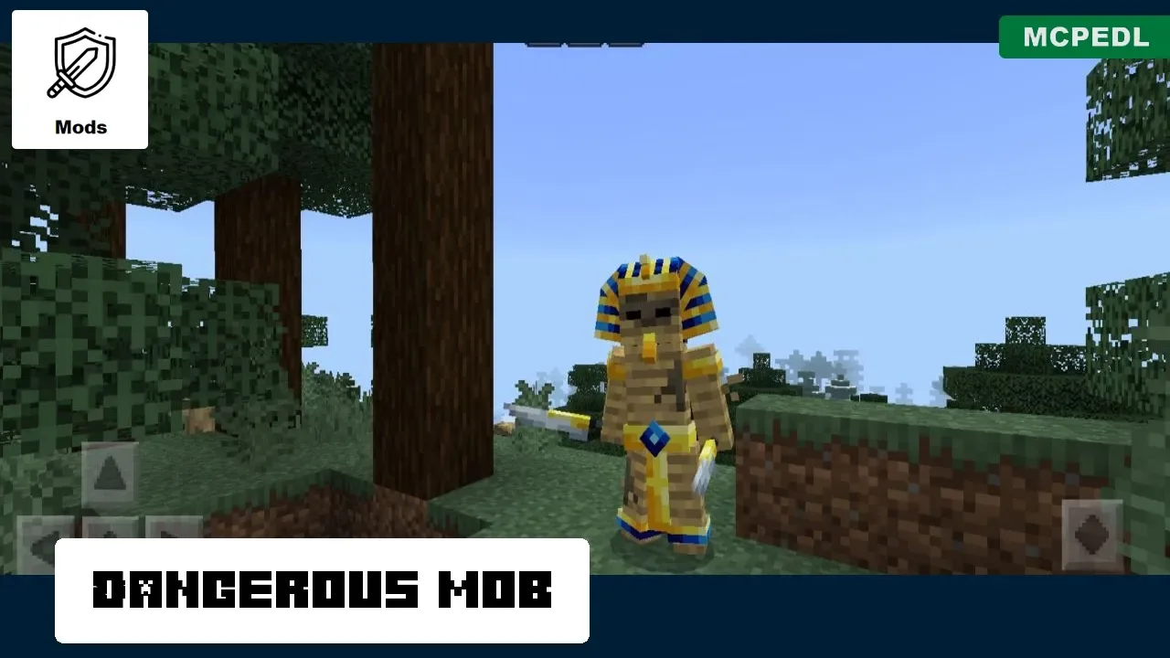 Danger from Mummy Boss Mod for Minecraft PE