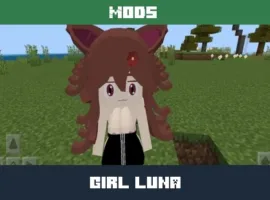 Girl Luna Mod for Minecraft PE