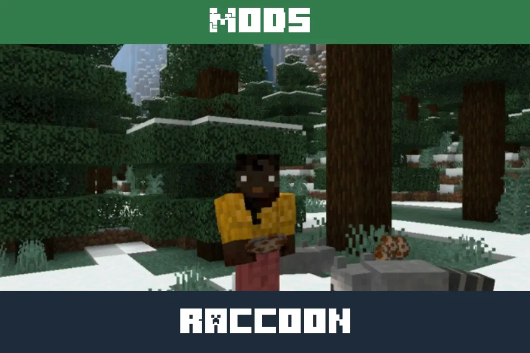 Raccoon Mod for Minecraft PE