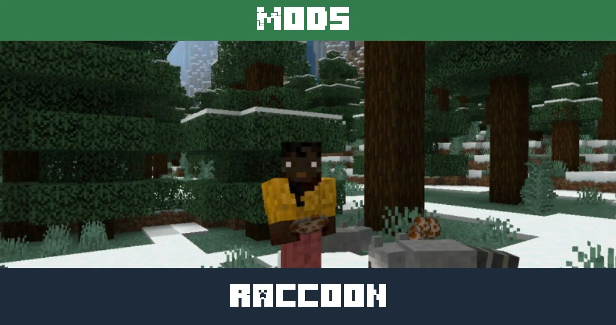 Raccoon Mod for Minecraft PE