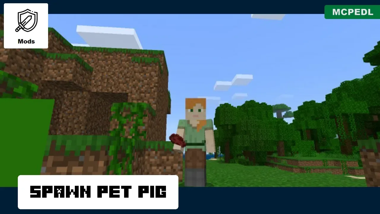 Spawn from Pig Mod for Minecraft PE