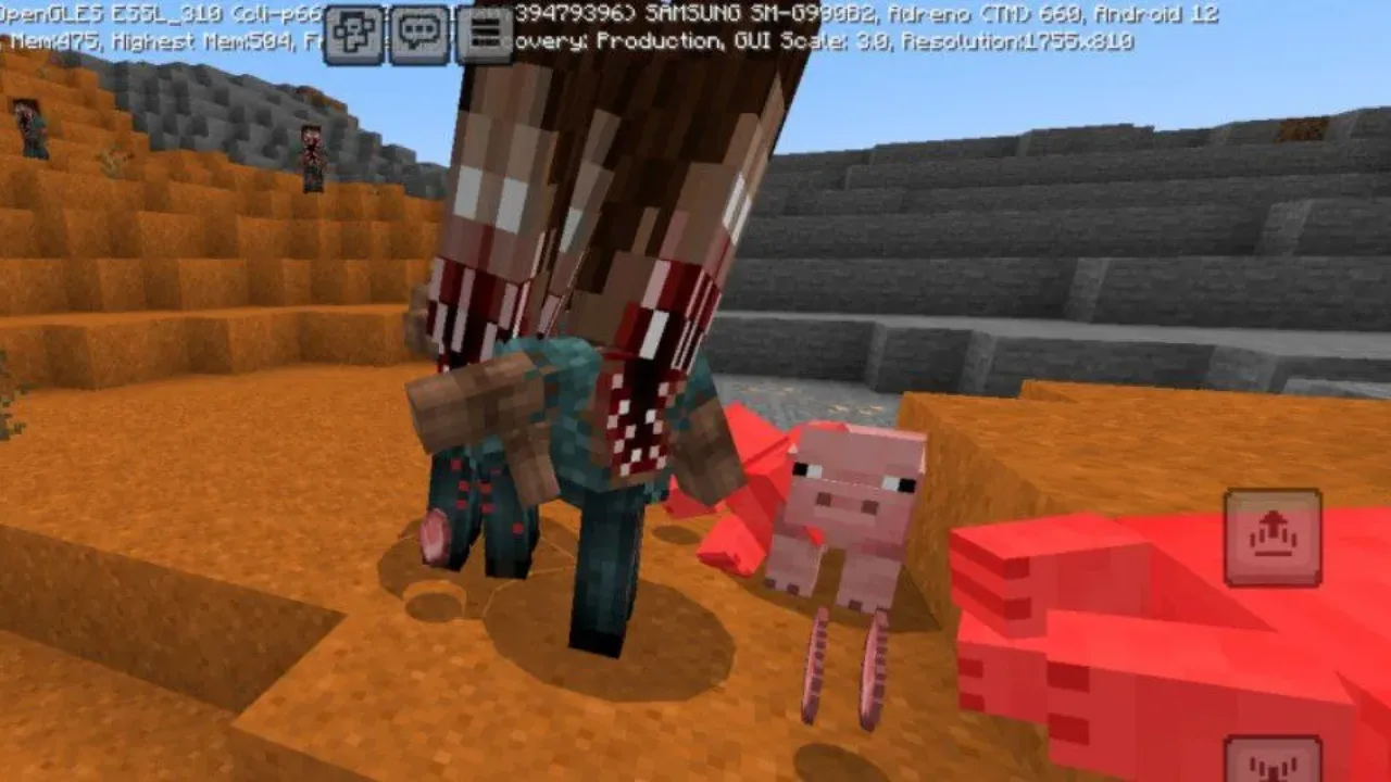 Attack from Blood Steve Mod for Minecraft PE