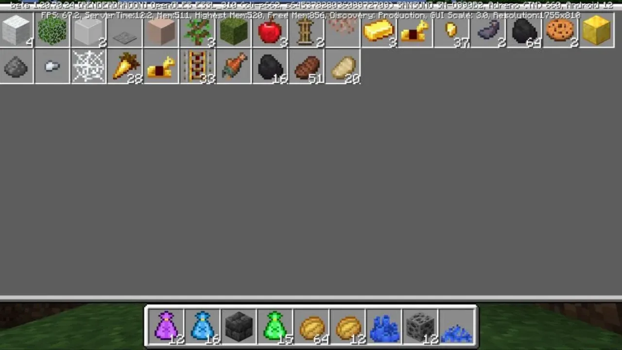 Items from Insane Buffed Mobs Mod for Minecraft PE