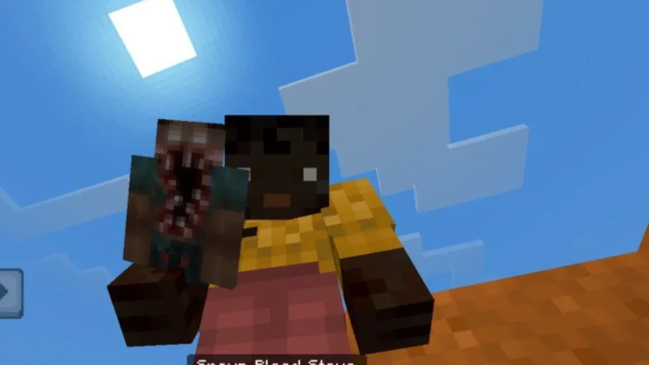 Spawn from Blood Steve Mod for Minecraft PE
