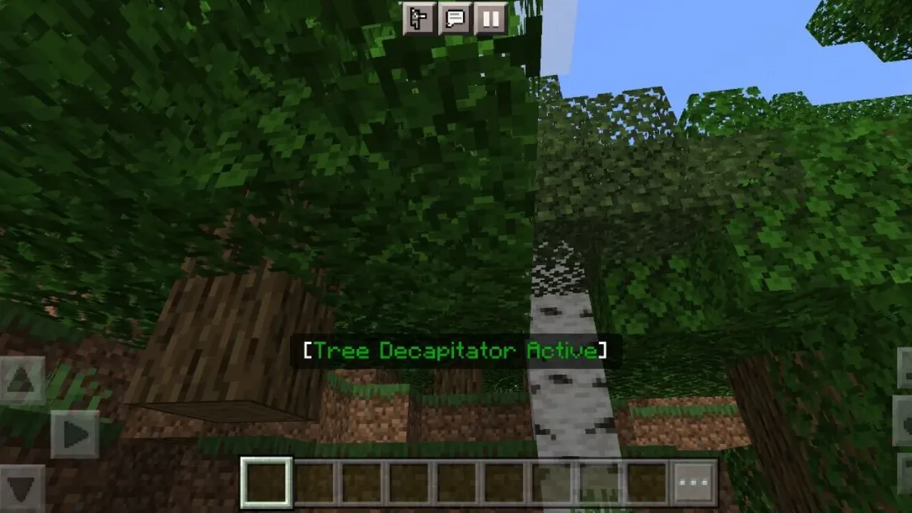 Activate from Tree Capitator Mod for Minecraft PE