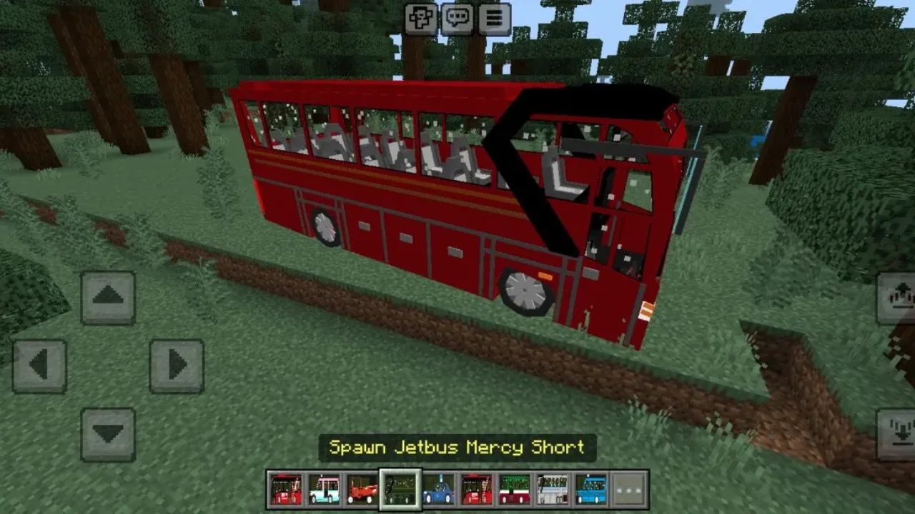 Bus from Indonesian Vehicles Mod for Minecraft PE