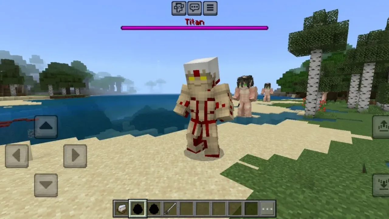 Character from Attack on Titan Mod for Minecraft PE