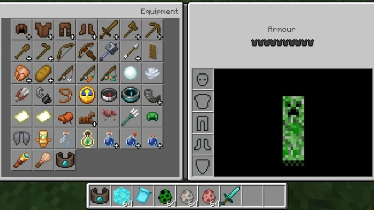 Creeper from Morph 2 Mod for Minecraft PE