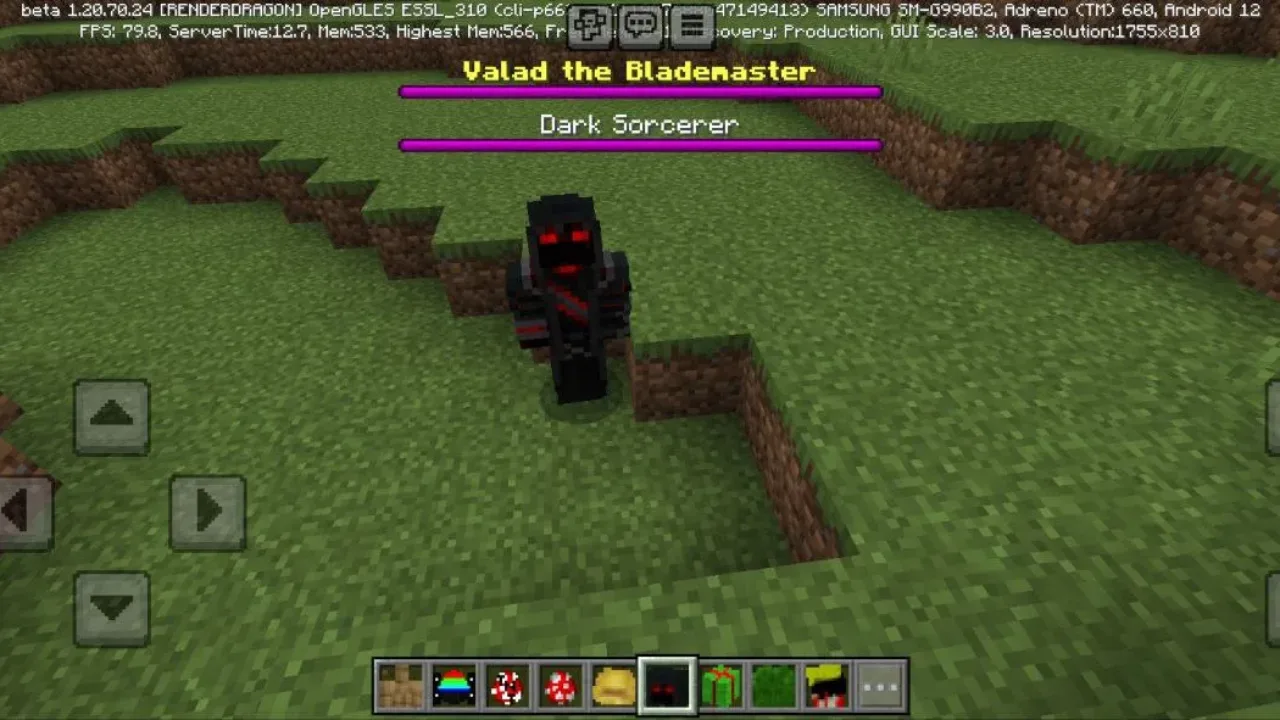 Dark Sorcerer from Random Boss Mod for Minecraft PE