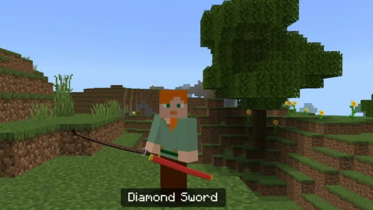 Diamond from Kimetsu 3D Texture Pack for Minecraft PE