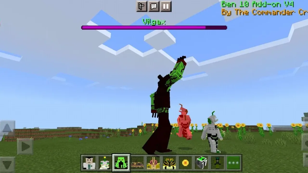 Fight from Ben Ten Mod for Minecraft PE