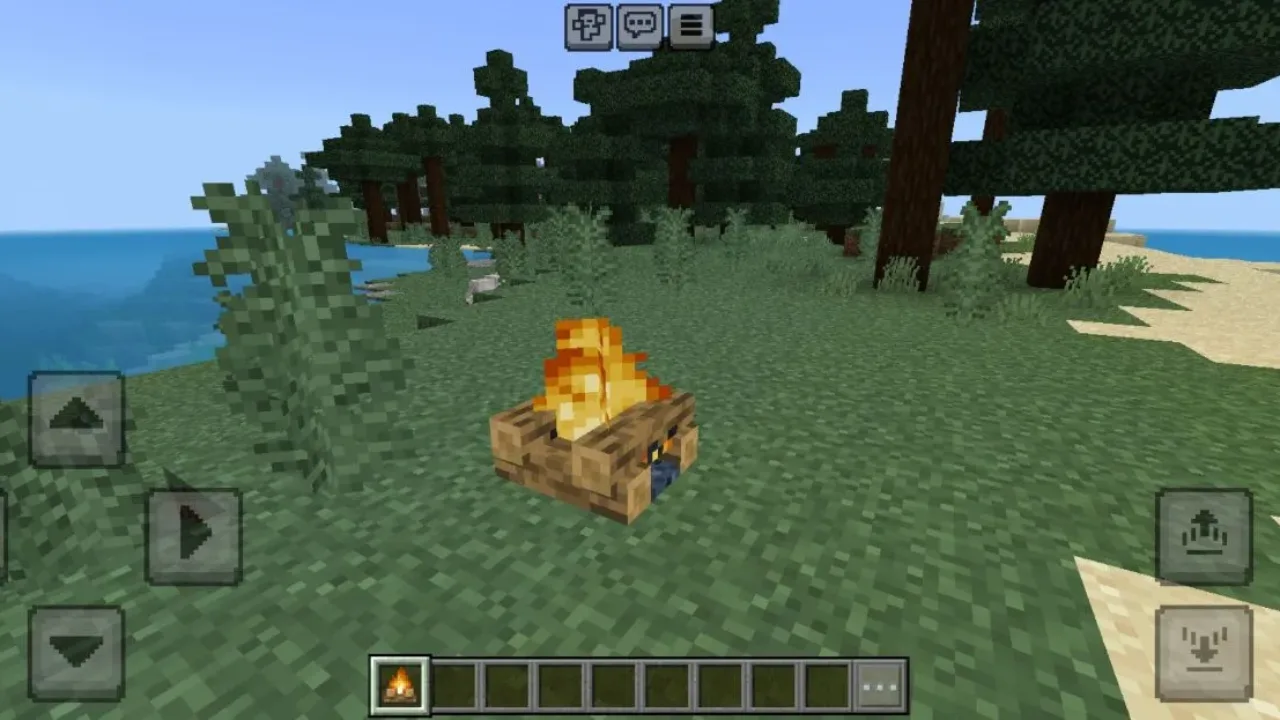 Fire from Perfomizer Texture Pack for Minecraft PE