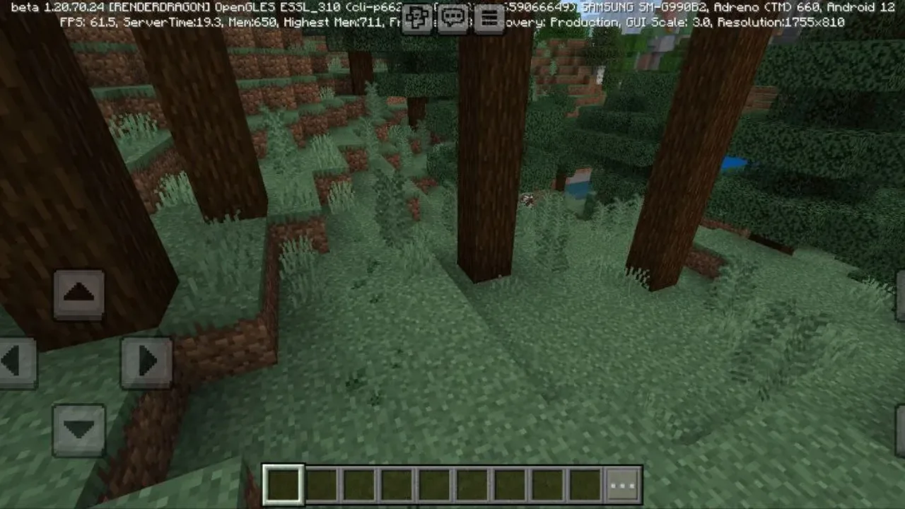 Grass from Fused Falling Leaves Mod for Minecraft PE