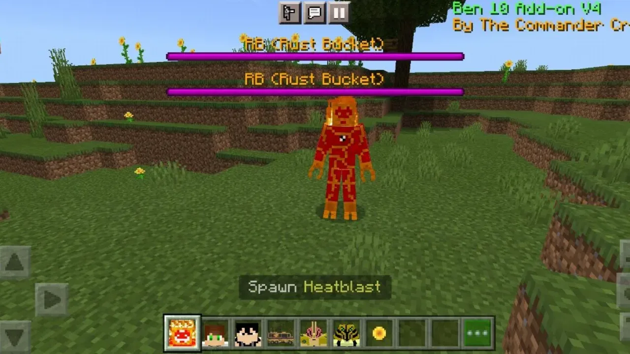 Heatblast from Ben Ten Mod for Minecraft PE