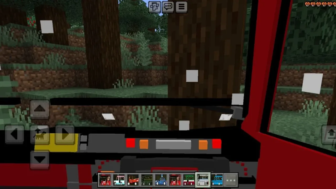 Inside from Indonesian Vehicles Mod for Minecraft PE